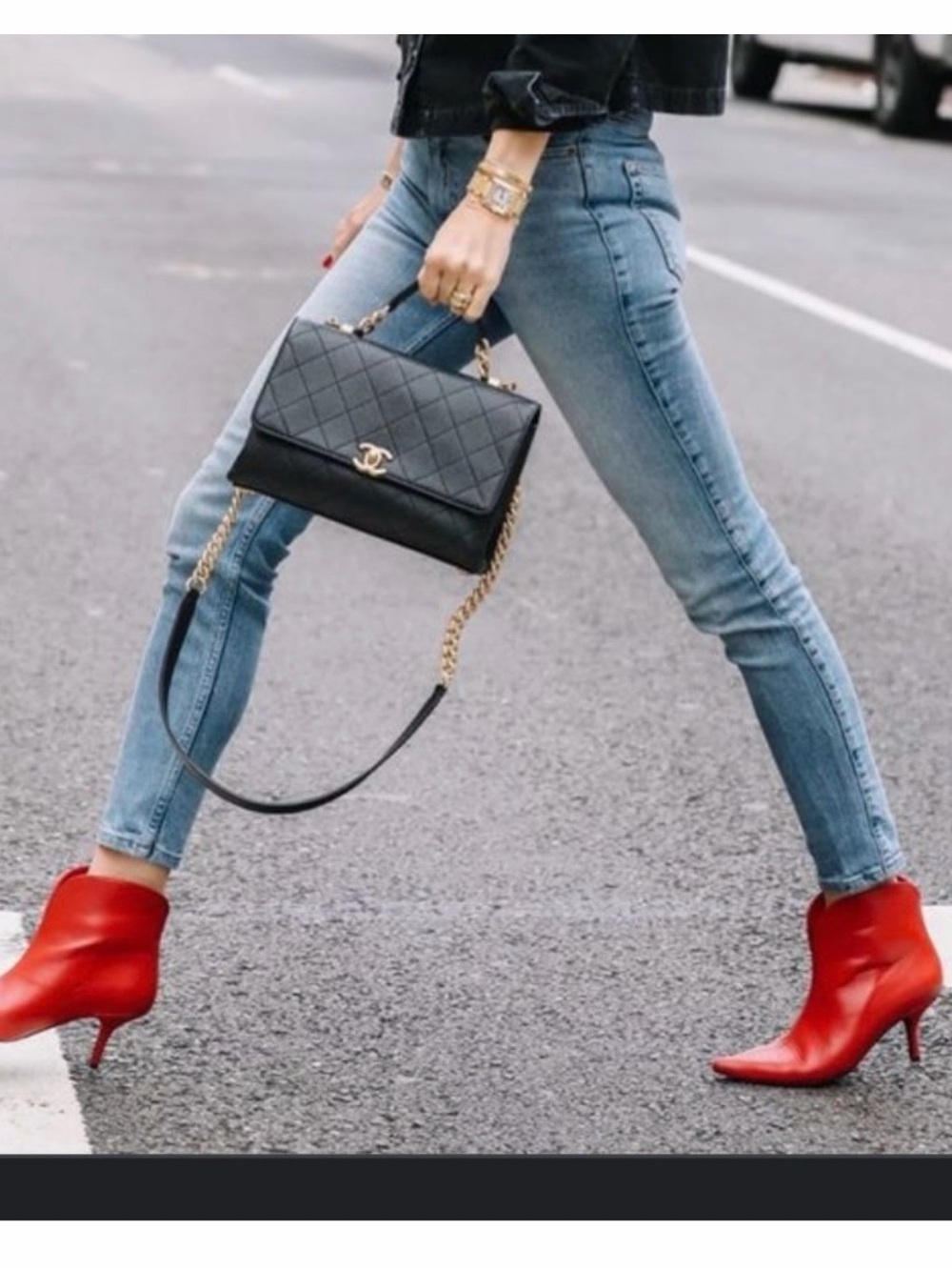 Anine Bing Red Leather Annabelle Pointed Ankle Booties